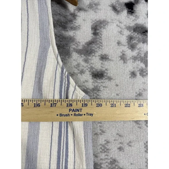 Faherty Organic Cotton Top Womens Small Gauze Striped Sleeveless Comfort‎ Casual - Picture 5 of 10